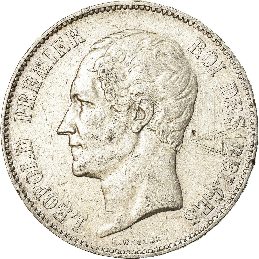 Coin, Belgium, Leopold I, 5 Francs, 5 Frank, 1850, VF(30-35), Silver, KM:17