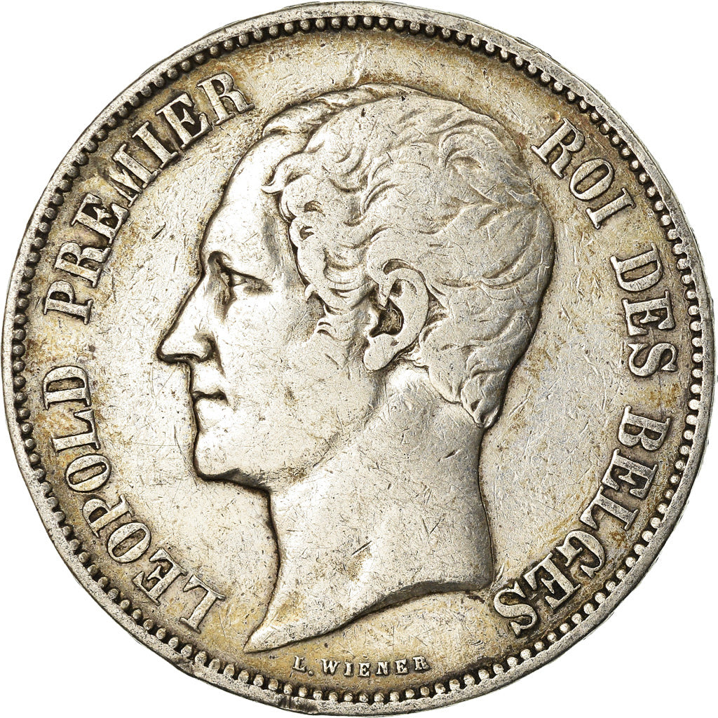 Coin, Belgium, Leopold I, 5 Francs, 5 Frank, 1850, VF(30-35), Silver, KM:17