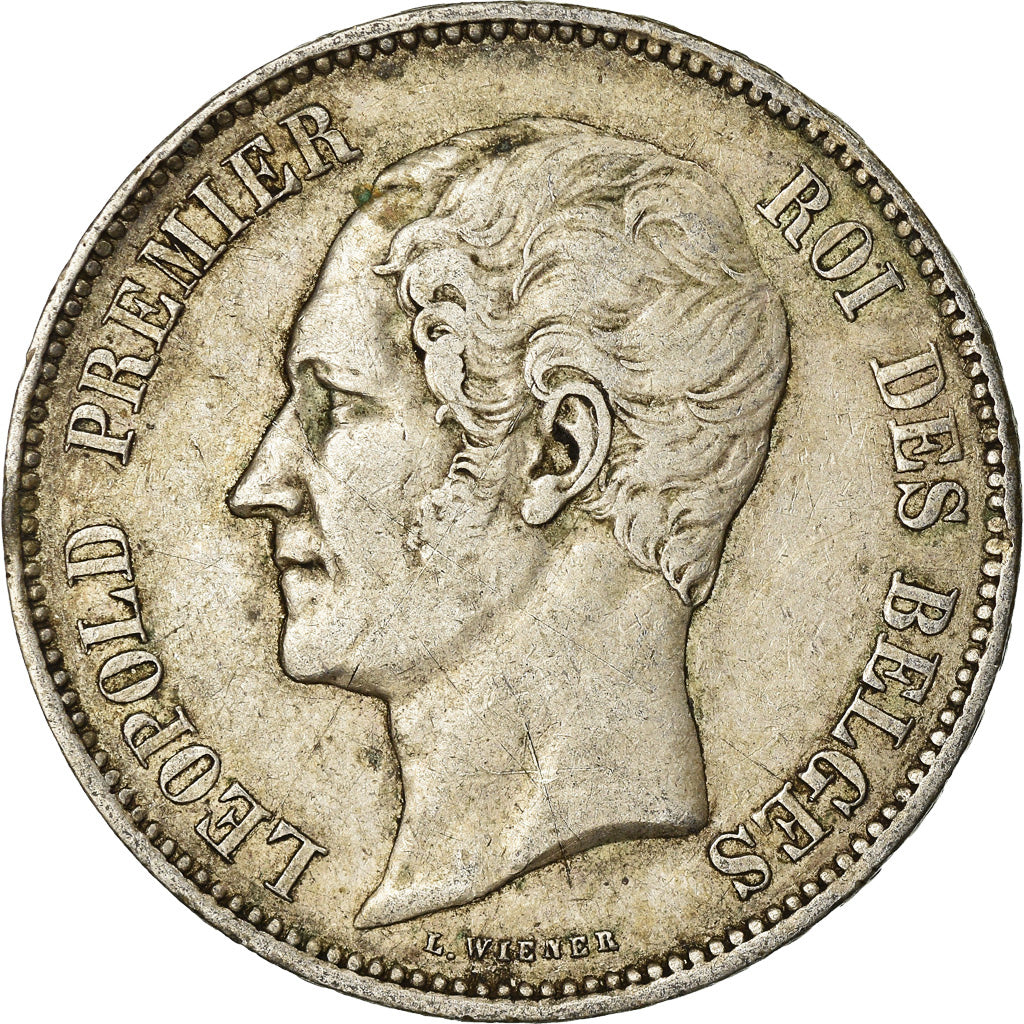 Coin, Belgium, Leopold I, 5 Francs, 5 Frank, 1850, VF(30-35), Silver, KM:17