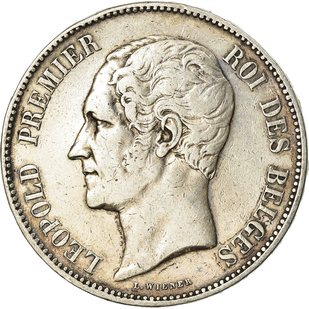 Coin, Belgium, Leopold I, 5 Francs, 5 Frank, 1850, EF(40-45), Silver, KM:17