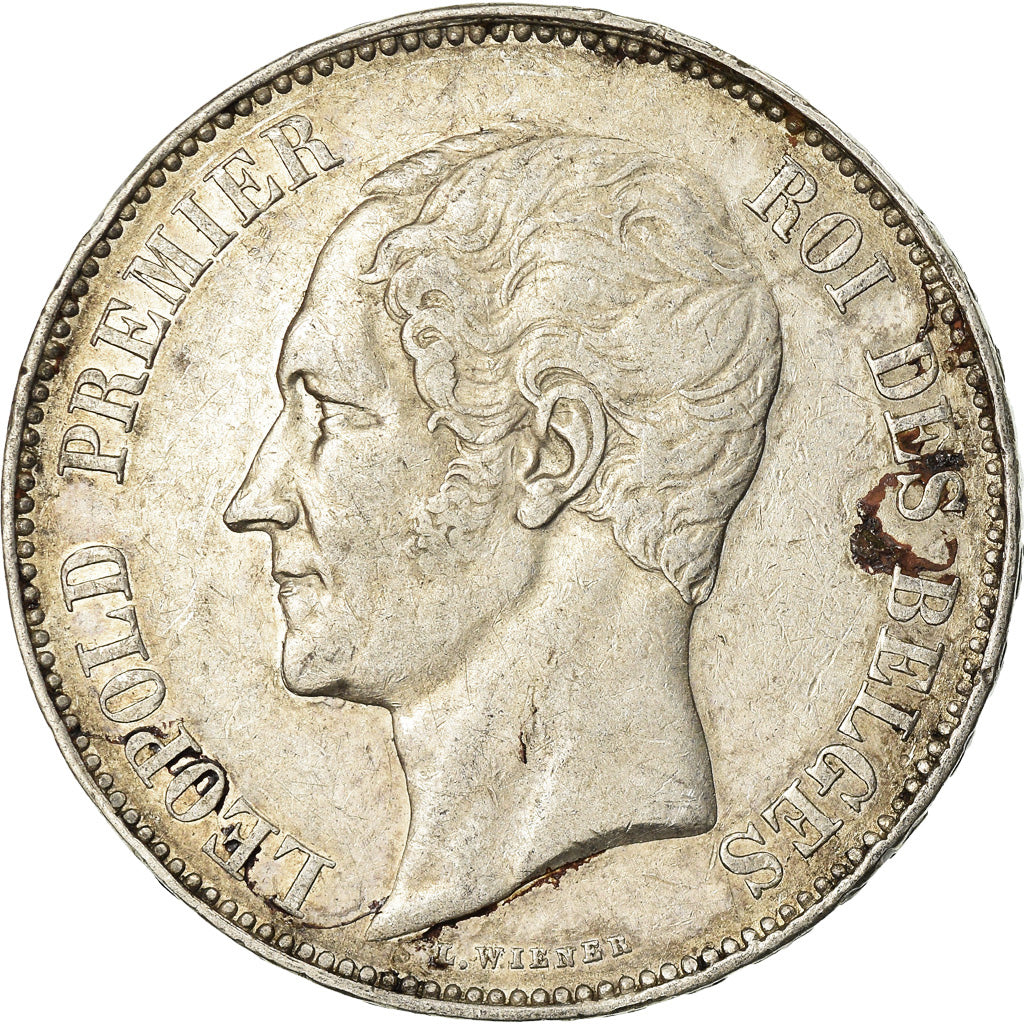 Coin, Belgium, Leopold I, 5 Francs, 5 Frank, 1850, EF(40-45), Silver, KM:17