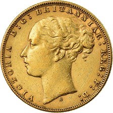 Coin, Australia, Victoria, Sovereign, 1874, Sydney, EF(40-45), Gold, KM:7