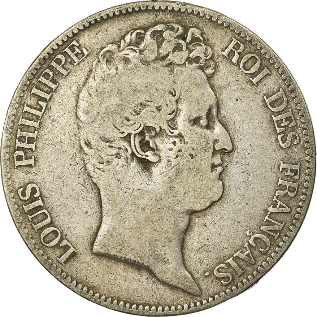 Munten, Frankrijk, Louis-Philippe, 5 Francs, 1830, Lille, Sans le I, ZG+