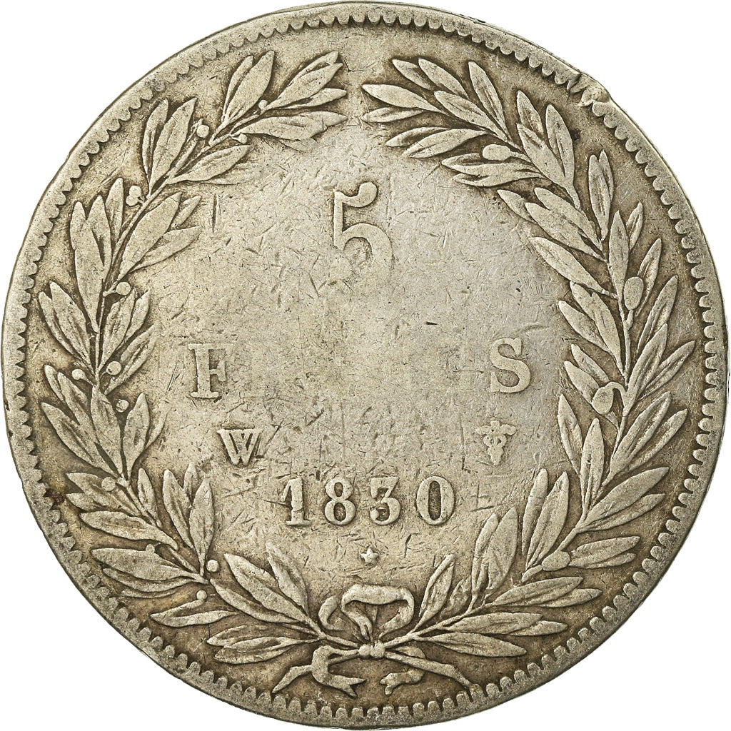 Munten, Frankrijk, Louis-Philippe, 5 Francs, 1830, Lille, Sans le I, ZG+