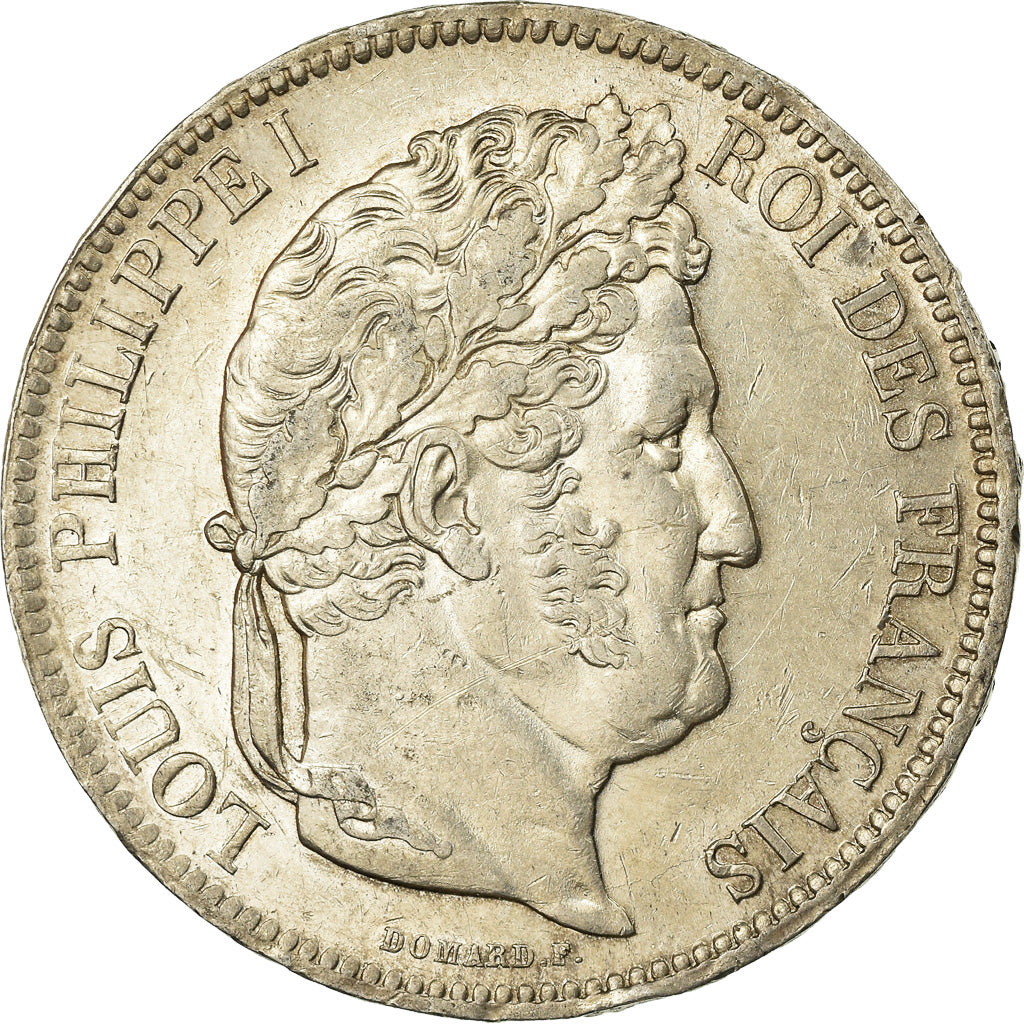 Coin, France, Louis-Philippe, 5 Francs, 1841, Lille, AU(50-53), Silver