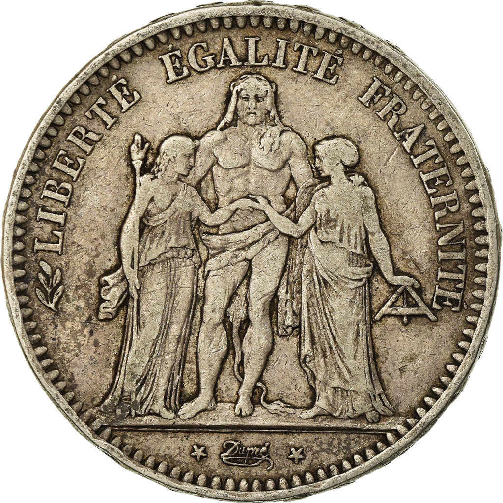 Coin, France, Hercule, 5 Francs, 1848, Paris, VF(30-35), Silver, KM:756.1