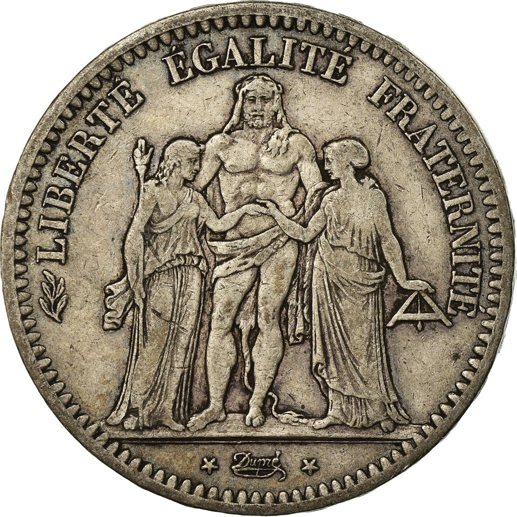 Monnaie, France, Hercule, 5 Francs, 1848, Paris, TTB, Argent, Gadoury:683
