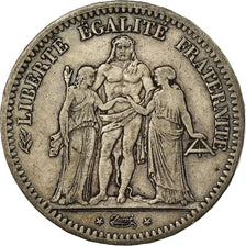 Monnaie, France, Hercule, 5 Francs, 1848, Paris, TTB, Argent, Gadoury:683