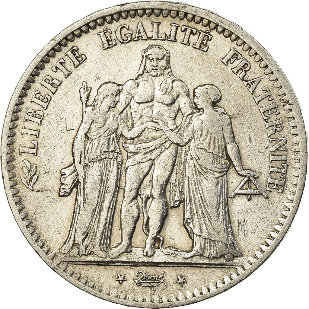 Monnaie, France, Hercule, 5 Francs, 1849, Strasbourg, TTB, Argent, Gadoury:683