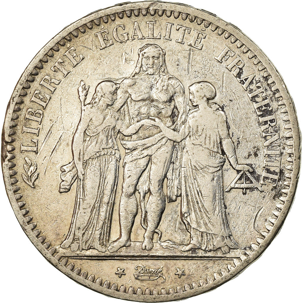 Monnaie, France, Hercule, 5 Francs, 1849, Paris, TB, Argent, Gadoury:683