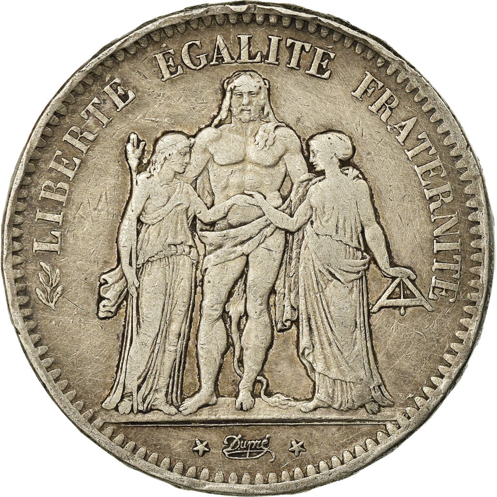 Coin, France, Hercule, 5 Francs, 1849, Paris, VF(20-25), Silver, KM:756.1