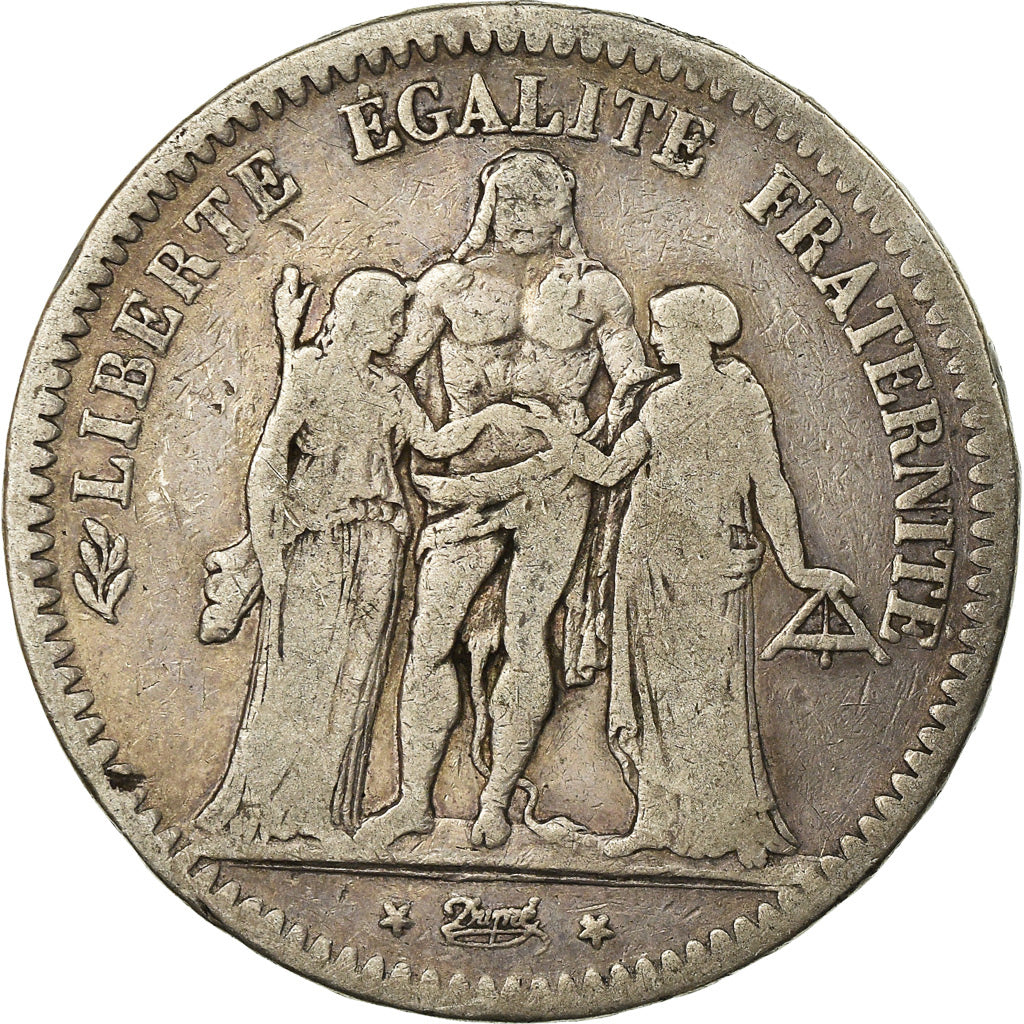 Coin, France, Hercule, 5 Francs, 1849, Paris, VF(20-25), Silver, KM:756.1