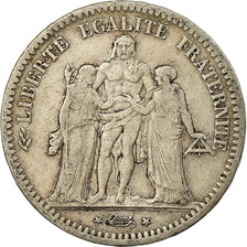 Coin, France, Hercule, 5 Francs, 1849, Paris, VF(30-35), Silver, KM:756.1
