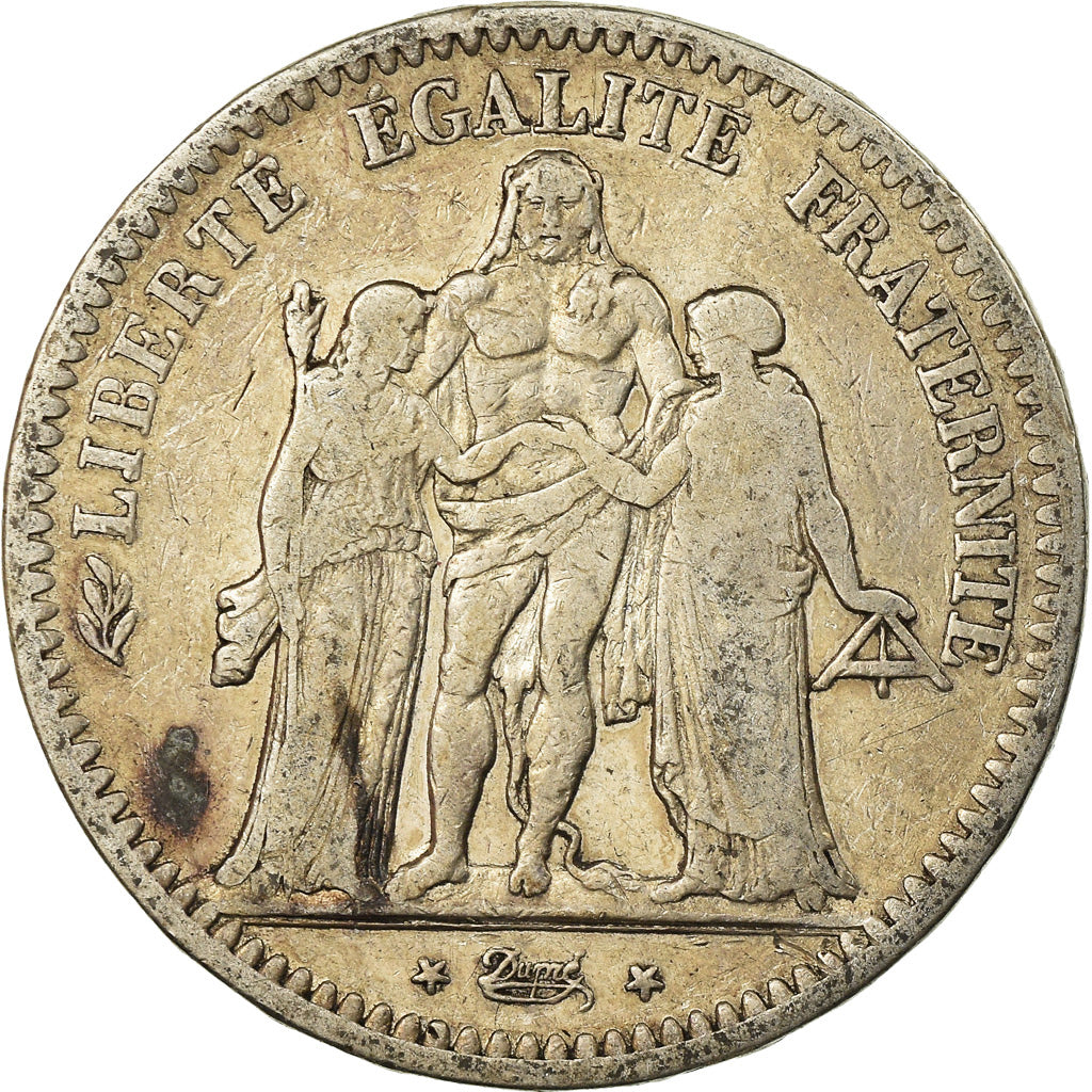 Coin, France, Hercule, 5 Francs, 1849, Paris, VF(30-35), Silver, KM:756.1