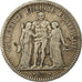 Moneta, Francia, Hercule, 5 Francs, 1849, Paris, MB+, Argento, KM:756.1
