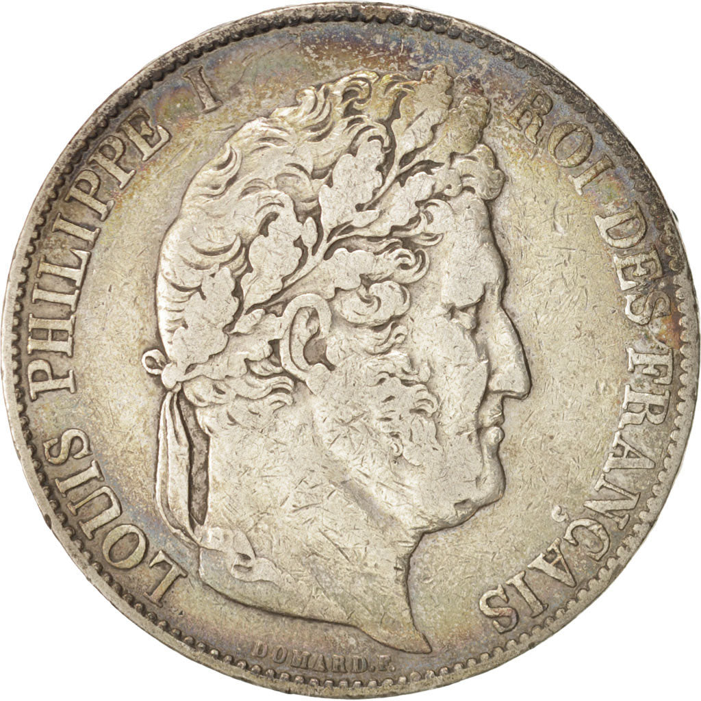 France, Louis-Philippe, 5 Francs, 1845, Lille, Silver, KM:749.13