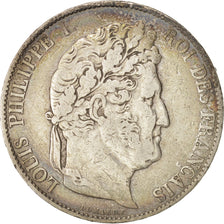 France, Louis-Philippe, 5 Francs, 1845, Lille, Silver, KM:749.13