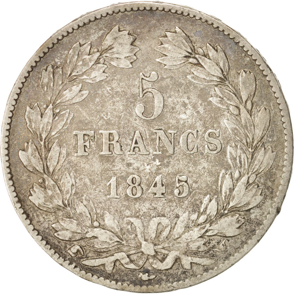 France, Louis-Philippe, 5 Francs, 1845, Lille, Silver, KM:749.13