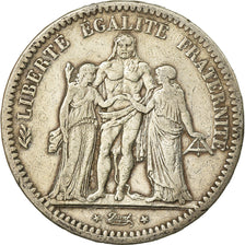 Monnaie, France, Hercule, 5 Francs, 1849, Paris, TB, Argent, Gadoury:683