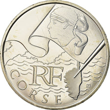 France, 10 Euro, Corse, 2010, MS(63), Silver, Gadoury:EU399, KM:1658