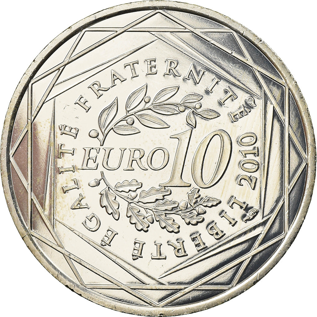 France, 10 Euro, Corse, 2010, MS(63), Silver, Gadoury:EU399, KM:1658