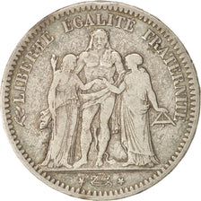 France, Hercule, 5 Francs, 1849, Paris, Silver, KM:756.1