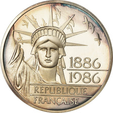 Coin, France, Statue de la Liberté, 100 Francs, 1986, BE, MS(60-62), Silver