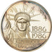 Coin, France, Statue de la Liberté, 100 Francs, 1986, BE, MS(60-62), Silver