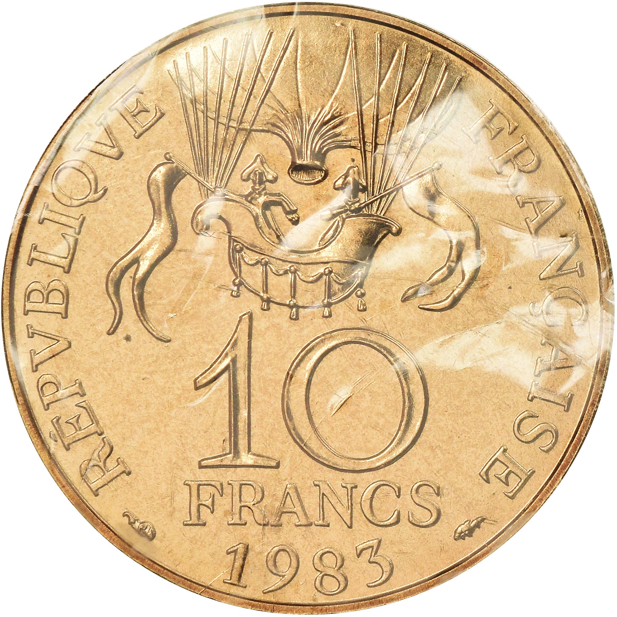 Coin, France, Conquête de l'espace, 10 Francs, 1983, ESSAI, MS(65-70)