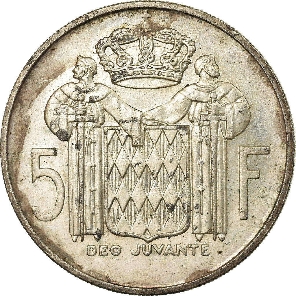Monnaie, Monaco, Rainier III, 5 Francs, 1960, TTB, Argent, Gadoury:MC 152