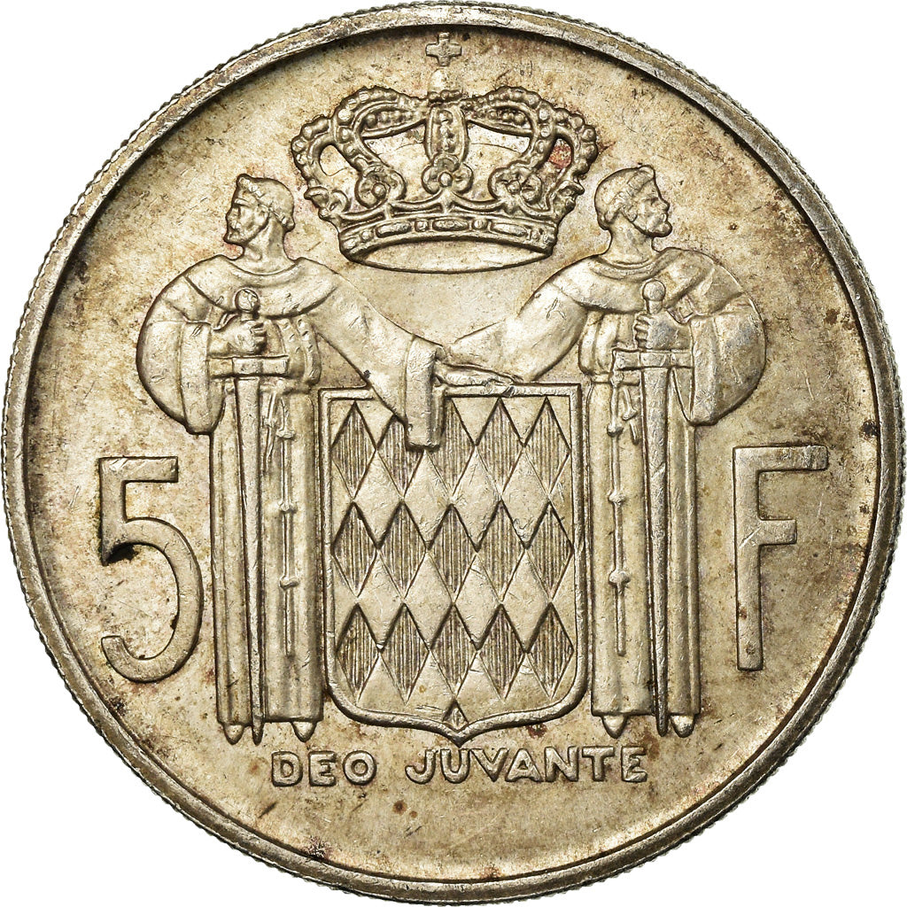 Monnaie, Monaco, Rainier III, 5 Francs, 1960, TTB, Argent, Gadoury:MC 152