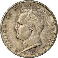 Coin, Monaco, Rainier III, 5 Francs, 1966, EF(40-45), Silver, KM:141, Gadoury:MC