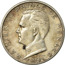 Coin, Monaco, Rainier III, 5 Francs, 1966, EF(40-45), Silver, KM:141, Gadoury:MC