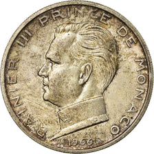 Coin, Monaco, Rainier III, 5 Francs, 1966, EF(40-45), Silver, KM:141, Gadoury:MC
