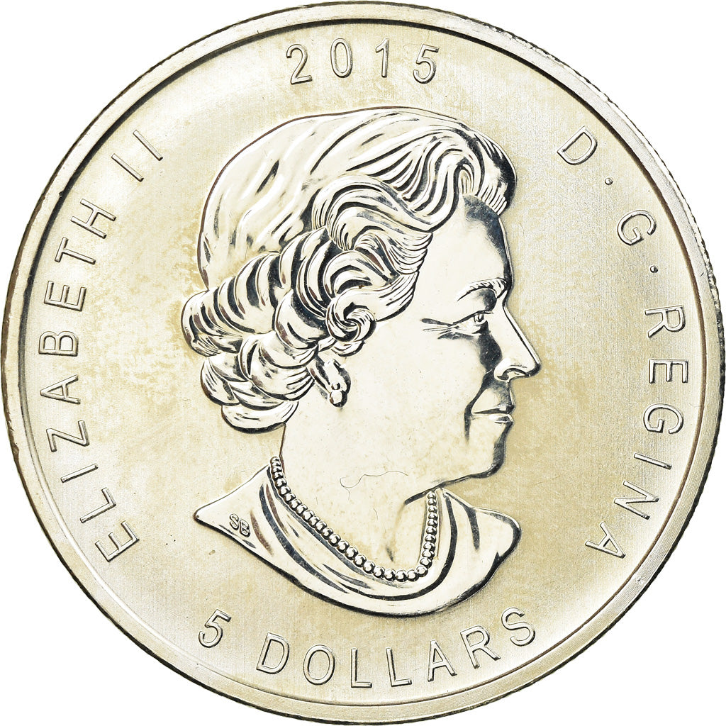Monnaie, Canada, Elizabeth II, 5 Dollars, 2015, SPL, Argent, KM:New