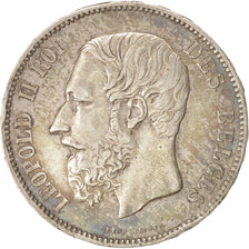 Belgium, Leopold II, 5 Francs, 5 Frank, 1873, Silver, KM:24