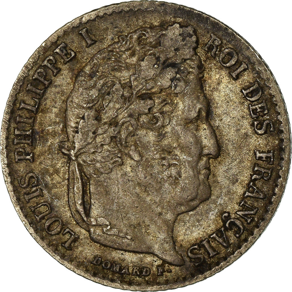 Moneda, Francia, Louis-Philippe, 1/4 Franc, 1841, Lille, MBC, Plata, KM:740.13