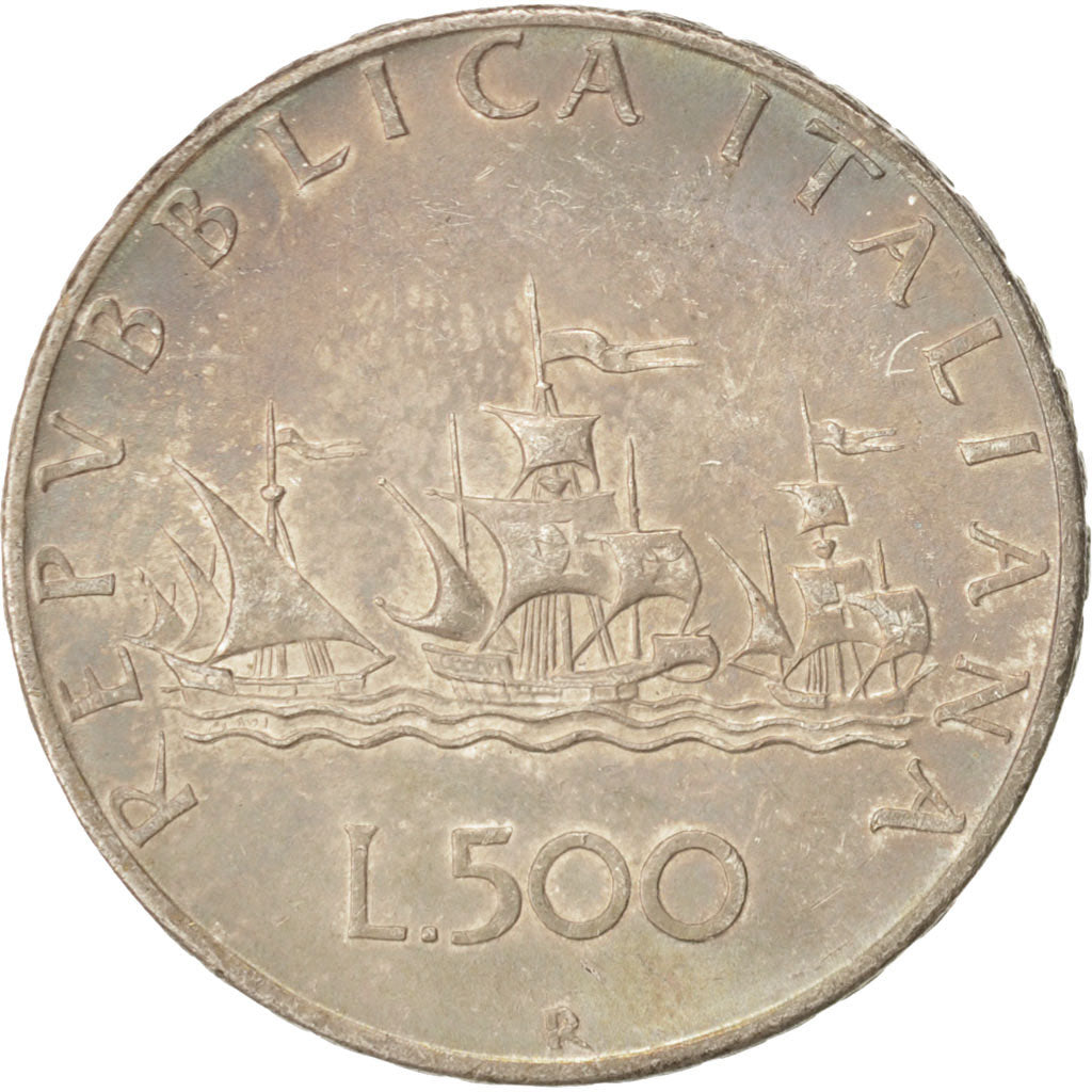 Coin, Italy, 500 Lire, 1958, Rome, MS(63), Silver, KM:98
