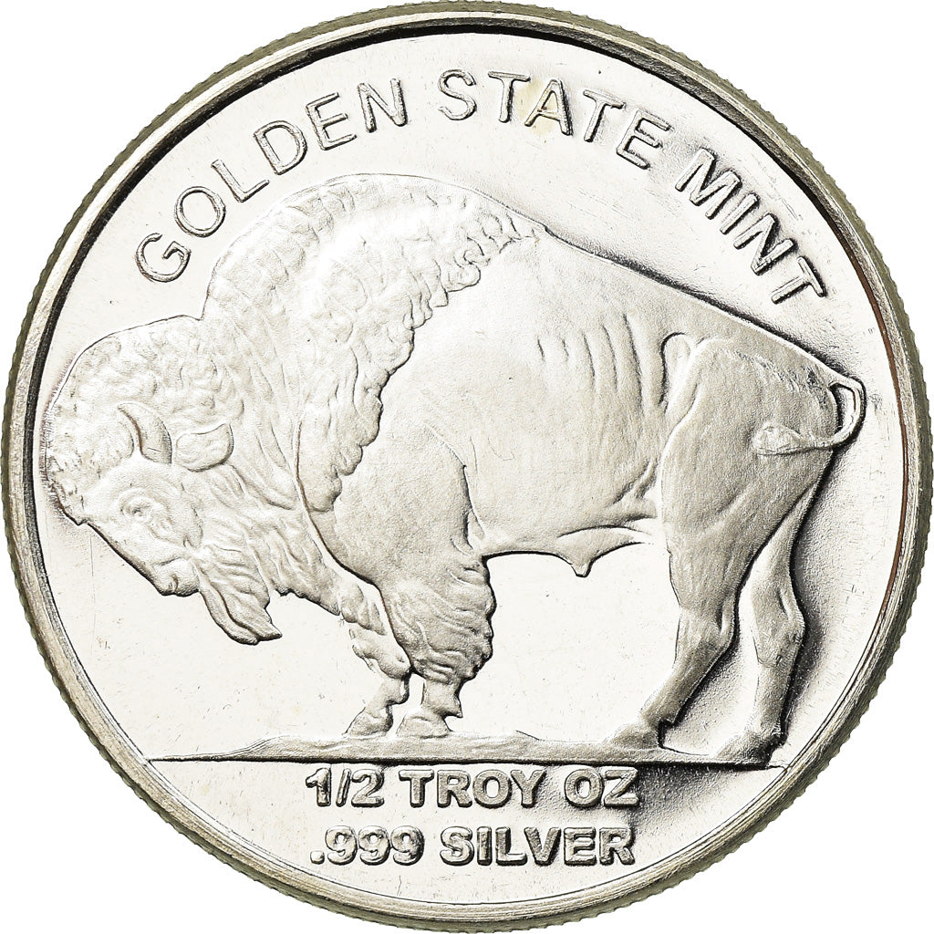 Coin, United States, Indien - Buffalo, 1/2 Oz, MS(63), Silver