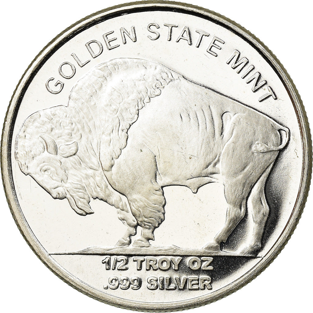 Coin, United States, Indien - Buffalo, 1/2 Oz, MS(63), Silver