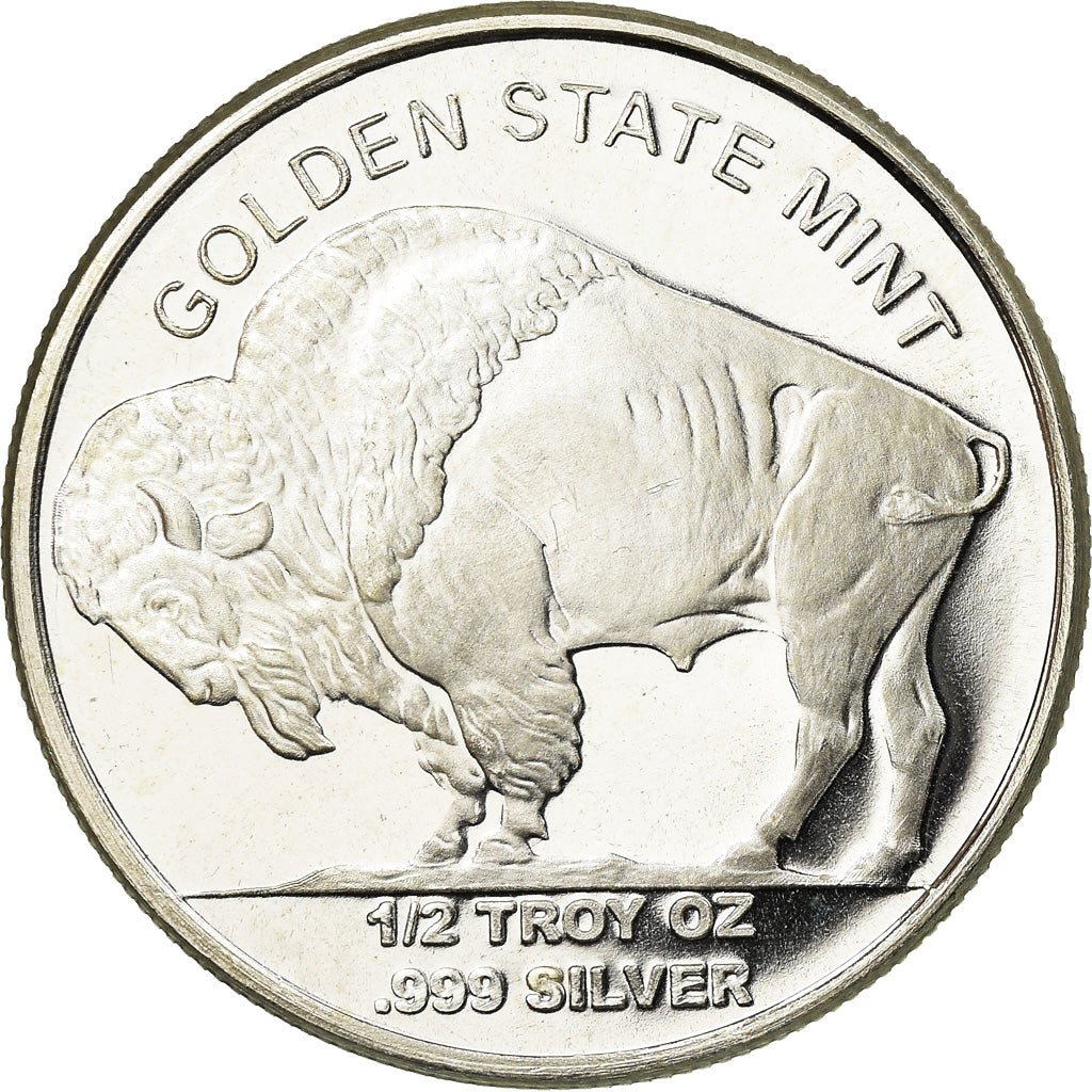 Coin, United States, Indien - Buffalo, 1/2 Oz, MS(63), Silver