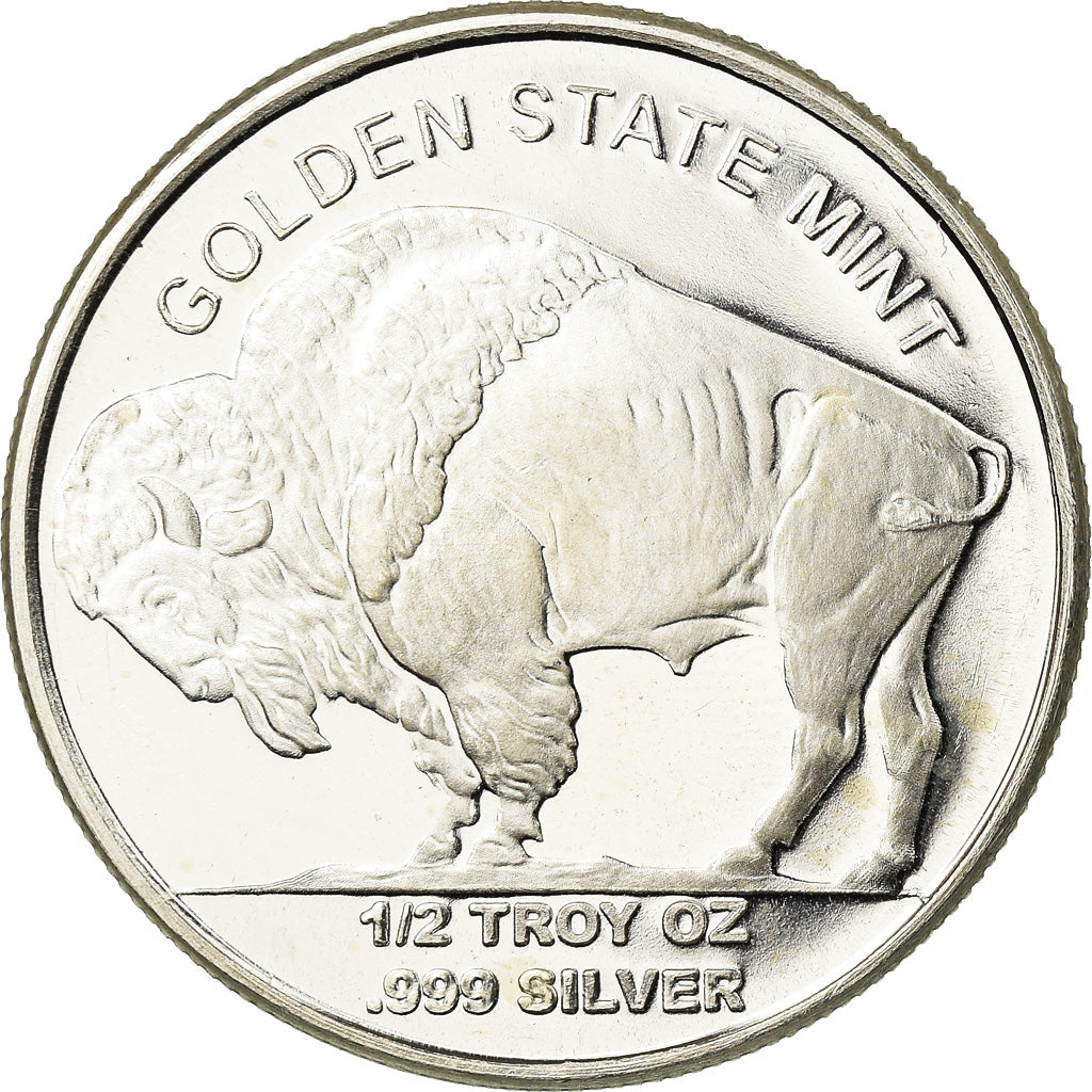 Coin, United States, Indien - Buffalo, 1/2 Oz, MS(63), Silver