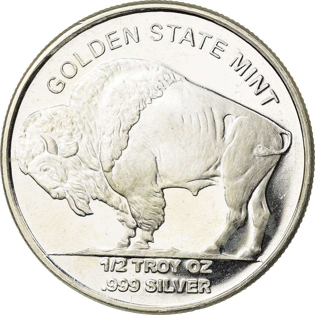 Coin, United States, Indien - Buffalo, 1/2 Oz, MS(63), Silver