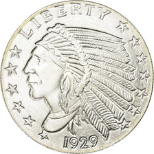 Coin, United States, Tête d'indien - Aigle, 1/2 Oz, MS(63), Silver