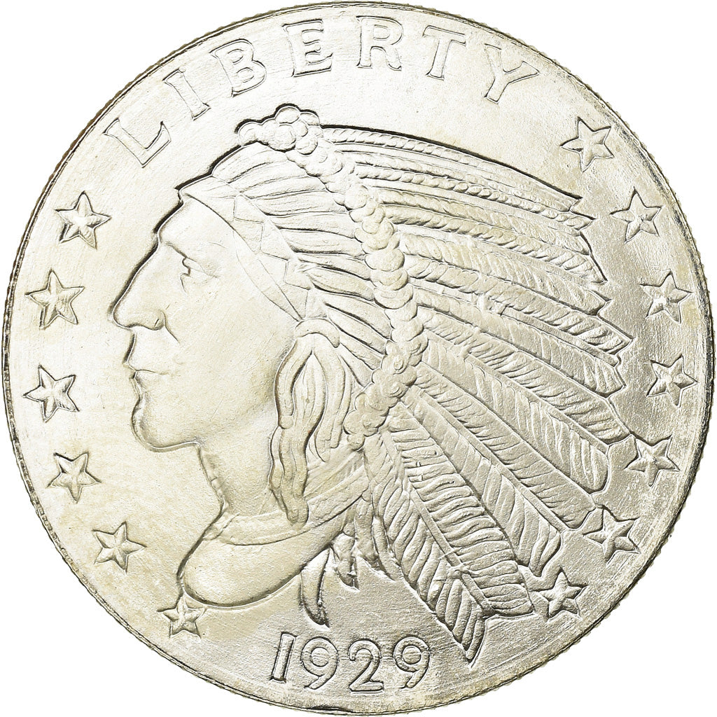 Coin, United States, Tête d'indien - Aigle, 1/2 Oz, MS(63), Silver