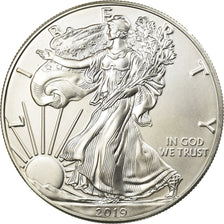 Monnaie, États-Unis, Silver Eagle, Dollar, 2019, U.S. Mint, SPL, Argent