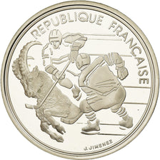 Monnaie, France, Hockey, 100 Francs, 1991, Albertville 92, FDC, Argent, KM:993