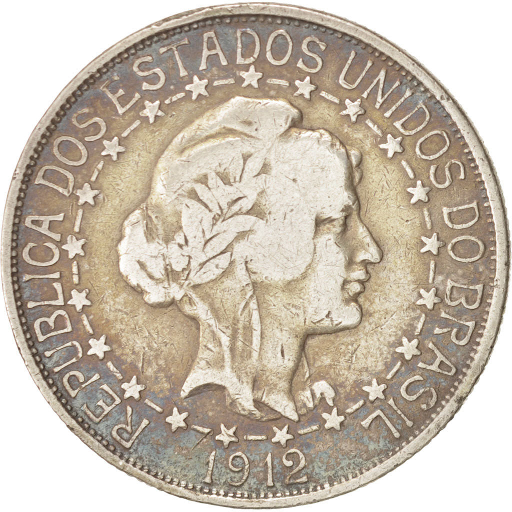 Brazil, 2000 Reis, 1912, Silver, KM:511