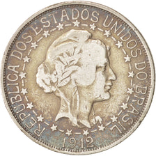 Brazil, 2000 Reis, 1912, Silver, KM:511