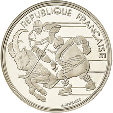 Monnaie, France, Hockey, 100 Francs, 1991, Albertville 92, FDC, Argent, KM:993